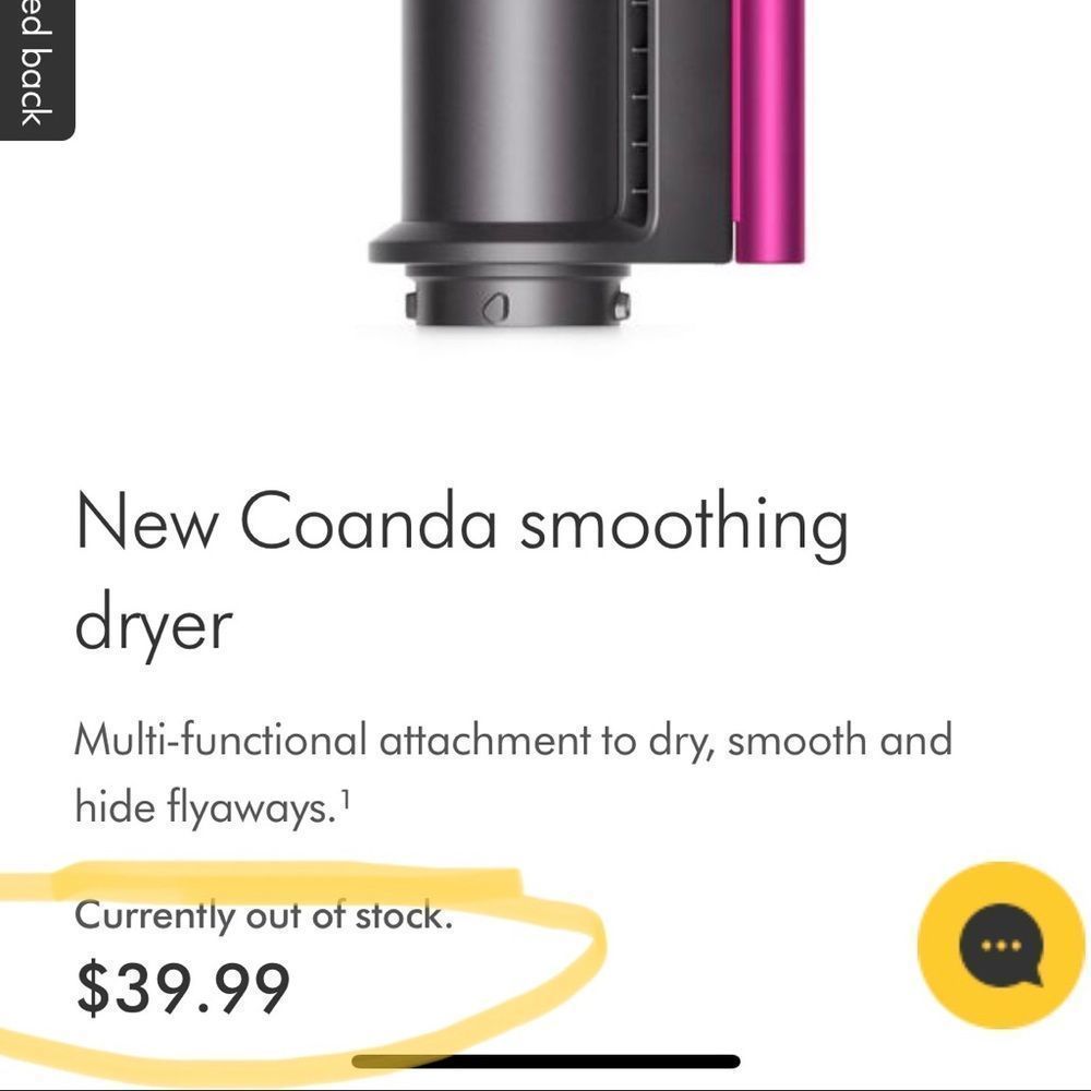 New PINK COANDA SMOOTHING/DRYER ATTACHMENT CAN USE W OLD DYSON MODEL! Sold out